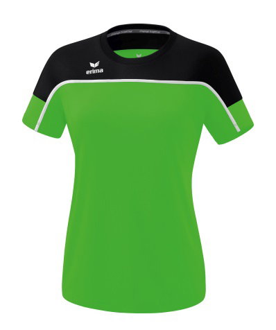 Erima Sport-Shirt Change (100% rec. Polyester, leicht, schnelltrocknend) grün/schwarz Damen