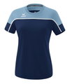 Erima Sport-Shirt Change (100% rec. Polyester, leicht, schnelltrocknend) navyblau/denimblau Damen