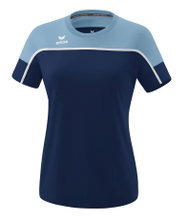 Erima Sport-Shirt Change (100% rec. Polyester, lightweight, quick-drying) navy blue/denim blue Women