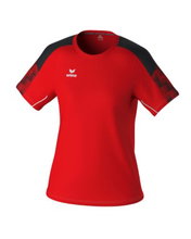 Erima Sport Shirt Evo Star (100% recycled polyester, lightweight) red/black Ladies