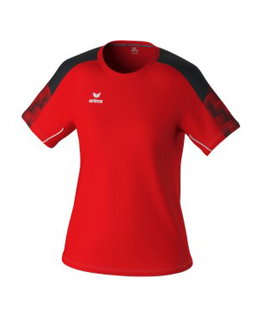 Erima Koszulka sportowa Evo Star (100% rec. poliester, lekka) czerwona/czarna damska
