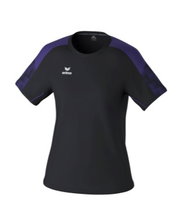 Erima Sport Shirt Evo Star (100% recycled polyester, lightweight) black/purple Ladies