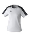 Erima Sport-Shirt Evo Star (100% rec. Polyester, leicht) weiss/schwarz Damen
