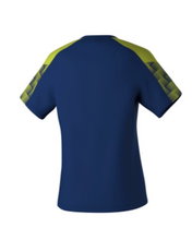 Erima Sport Shirt Evo Star (100% recycled polyester, lightweight) navy blue/lime green Ladies