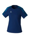 Erima Sport-Shirt Evo Star (100% rec. Polyester, leicht) navyblau/blau Damen