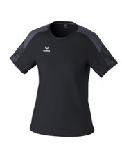 Erima Sport Shirt Evo Star (100% recycled polyester, lightweight) black/grey Ladies