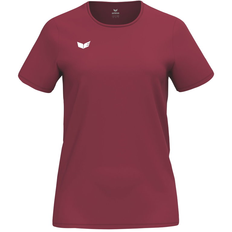 Erima Sport-Shirt Intro Function (100% rec. Polyester, leicht, schnelltrocknend) bordeauxrot Damen