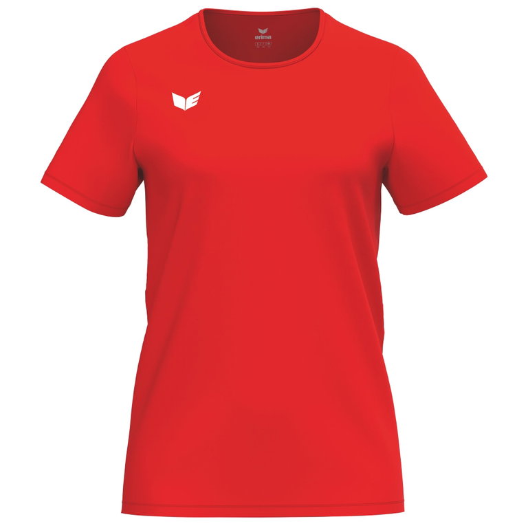 Erima Sport-Shirt Intro Function (100% rec. Polyester, leicht, schnelltrocknend) rot Damen