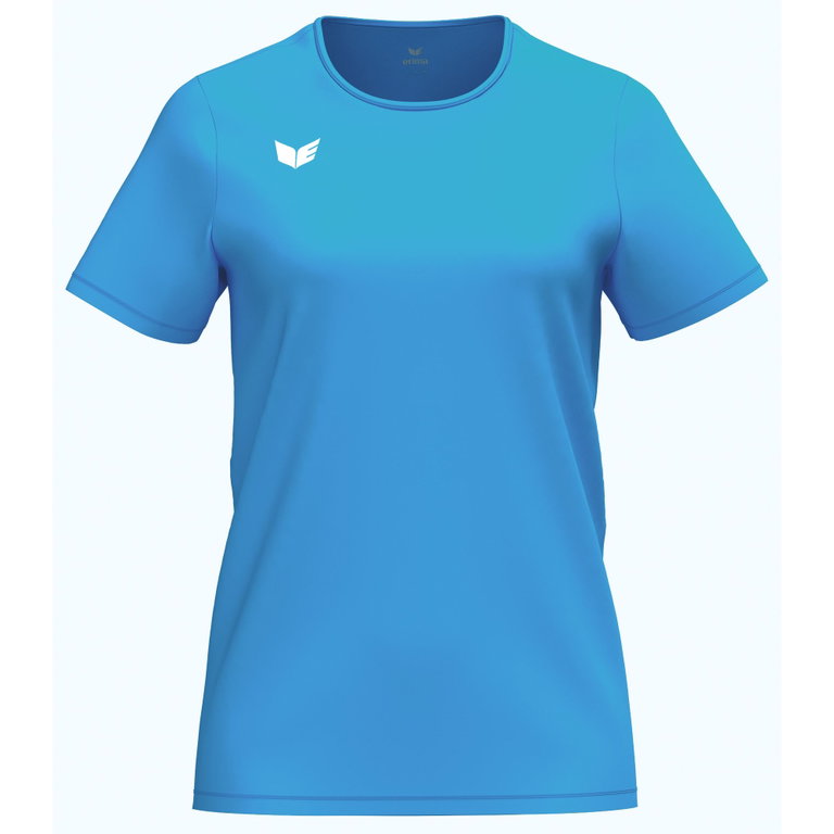 Erima Sport-Shirt Intro Function (100% rec. Polyester, leicht, schnelltrocknend) curacaoblau Damen