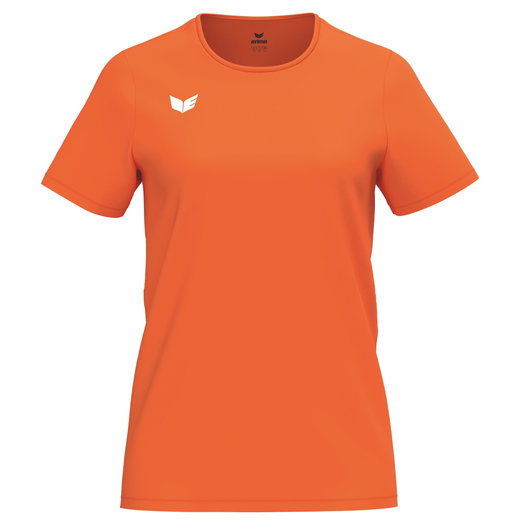 Erima Sport-Shirt Intro Function (100% rec. Polyester, leicht, schnelltrocknend) orange Damen