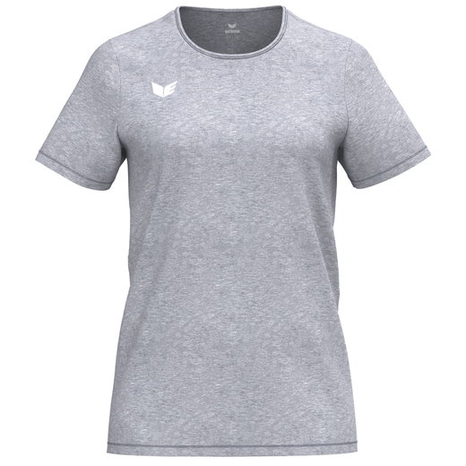 Erima Sport-Shirt Intro Function (100% rec. Polyester, leicht, schnelltrocknend) melangegrau Damen