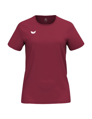 Erima Sport-Shirt Intro Function (100% rec. Polyester, leicht, schnelltrocknend) bordeauxrot Damen
