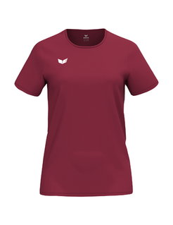 Erima Sport Shirt Intro Function (100% recycled polyester, lightweight, quick-drying) burgundy ladies