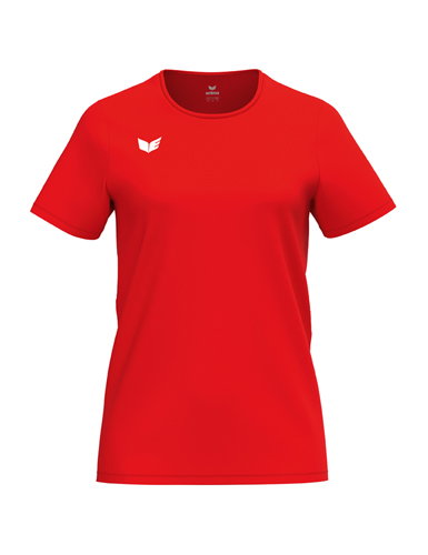 Erima Sport-Shirt Intro Function (100% rec. Polyester, leicht, schnelltrocknend) rot Damen