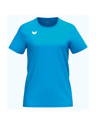 Erima Sport-Shirt Intro Function (100% rec. Polyester, leicht, schnelltrocknend) curacaoblau Damen