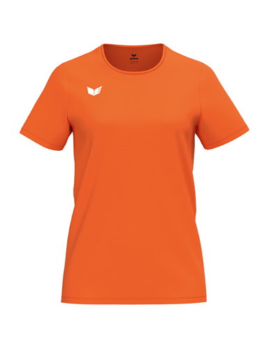 Erima Sport-Shirt Intro Function (100% rec. Polyester, leicht, schnelltrocknend) orange Damen