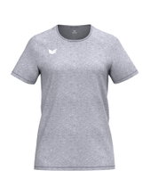 Erima Sport Shirt Intro Function (100% recycled Polyester, lightweight, quick-drying) melange grey Ladies