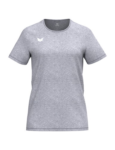 Erima Sport-Shirt Intro Function (100% rec. Polyester, leicht, schnelltrocknend) melangegrau Damen