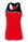 Erima Sport-Tank Top Change (100% rec. Polyester) rot/schwarz Damen