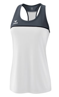 Erima Sport-Tank Top Change (100% rec. Polyester) weiss/dunkelgrau Damen