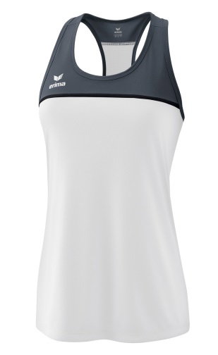 Erima Sport-Tank Top Change (100% rec. Polyester) weiss/dunkelgrau Damen