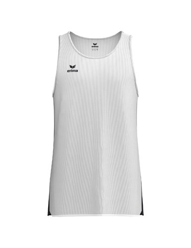 Erima Sport-Tank Top T&F Wings Singlet (leicht, schnelltrocknend) weiss/schwarz Herren