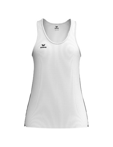 Erima Sport-Tank Top T&F Wings Singlet (leicht, schnelltrocknend) weiss/schwarz Damen