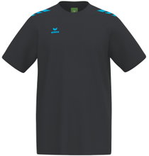 Erima Sport T-shirt CMPT 3 Wings (mixed fabric, quick-drying) black/curacao blue men's