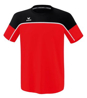 Erima Sport-Tshirt Change (100% rec. Polyester, leicht, schnelltrocknend) rot/schwarz Herren