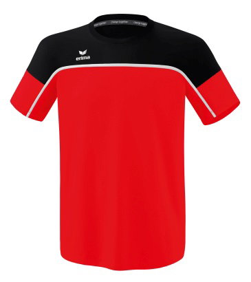 Erima Sport-Tshirt Change (100% rec. Polyester, leicht, schnelltrocknend) rot/schwarz Herren