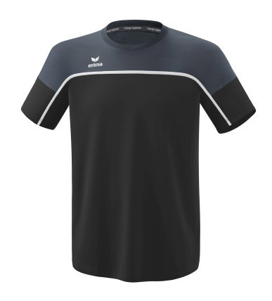 Erima Sport-Tshirt Change (100% rec. Polyester, leicht, schnelltrocknend) schwarz/grau Jungen