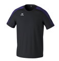Erima Sport-Tshirt Evo Star (100% rec. Polyester, leicht) schwarz/violett Kinder