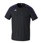 Erima Sport-Tshirt Evo Star (100% rec. Polyester, leicht) schwarz/violett Kinder