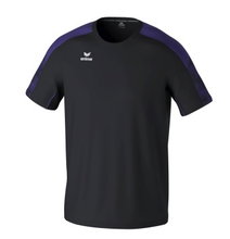 Erima Sport T-shirt Evo Star (100% recycled Polyester, lightweight) black/purple children