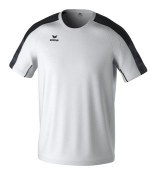 Erima Sport-Tshirt Evo Star (100% rec. Polyester, leicht) weiss/schwarz Herren