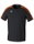 Erima Sport-Tshirt Evo Star (100% rec. Polyester, leicht) schwarz/orange Kinder