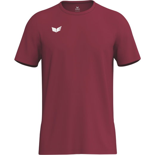 Erima Sport-Tshirt Intro Function (100% rec. Polyester, leicht, schnelltrocknend) bordeauxrot Herren