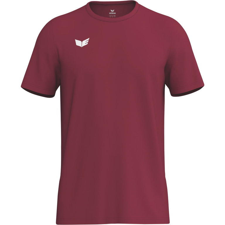 Erima Sport-Tshirt Intro Function (100% rec. Polyester, leicht, schnelltrocknend) bordeauxrot Herren