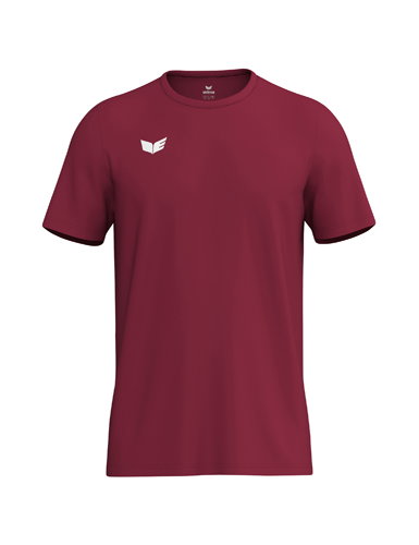 Erima Sport-Tshirt Intro Function (100% rec. Polyester, leicht, schnelltrocknend) bordeauxrot Jungen