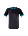 Erima Sport-Tshirt Mantua Trikot (100% Polyester, strapazierfähig) schwarz/curacaoblau Herren