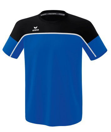 Erima Koszulka sportowa Change (100% rec. poliester, lekka, szybko schnąca) niebiesko-czarna męska