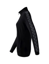Erima Sportjacke Essential Team Tracktop - bequem, Rippbündchen, Seitentaschen - schwarz/grau Damen