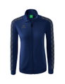 Erima Sportjacke Essential Team Tracktop - bequem, Rippbündchen, Seitentaschen - navyblau/grau Damen