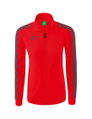 Erima Sportjacke Essential Team Tracktop - bequem, Rippbündchen, Seitentaschen - rot/grau Damen