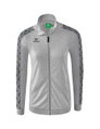 Erima Sportjacke Essential Team Tracktop - bequem, Rippbündchen, Seitentaschen - hellgrau/grau Damen