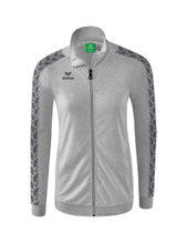 Erima Sportjacke Essential Team Tracktop - bequem, Rippbündchen, Seitentaschen - hellgrau/grau Damen