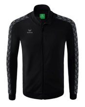 Erima Team Essential Tracktop Sports Jacket - comfortable, ribbed cuffs, side pockets black/gray Boys