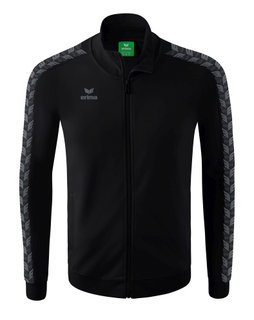 Erima Team Essential Tracktop Sports Jacket - comfortable, ribbed cuffs, side pockets black/gray Boys