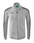 Erima Sportjacke Essential Team Tracktop - bequem, Rippbündchen, Seitentaschen hellgrau/dunkelgrau Jungen