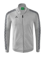 Erima Team Essential Tracktop Sport Jacket - comfortable, ribbed cuffs, side pockets light grey/dark grey Boys